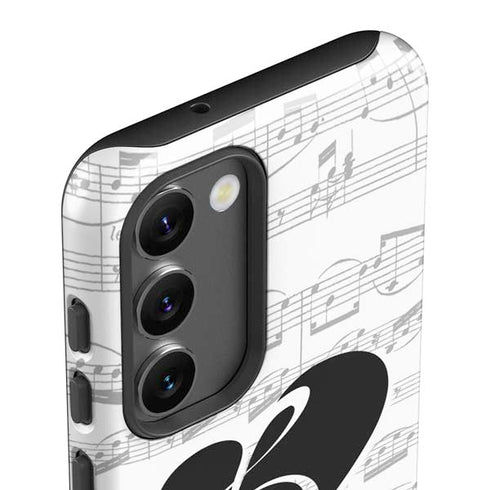 BW Musical Notes Galaxy S23 Pro Case