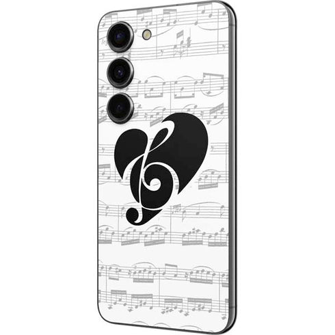 BW Musical Notes Galaxy S23 Skin