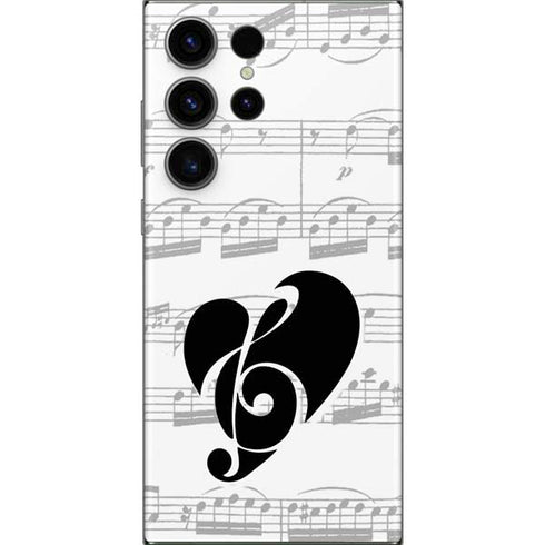 BW Musical Notes Galaxy S23 Ultra Skin