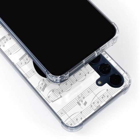 BW Musical Notes Galaxy S24 Clear Case