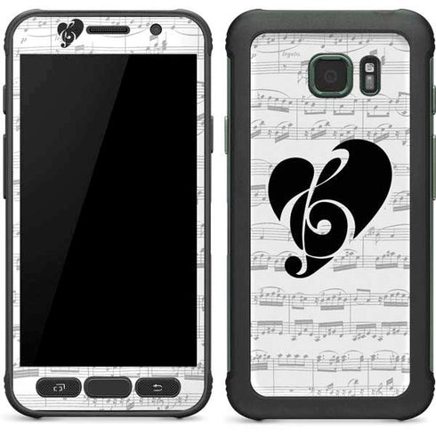 BW Musical Notes Galaxy S7 Active Skin