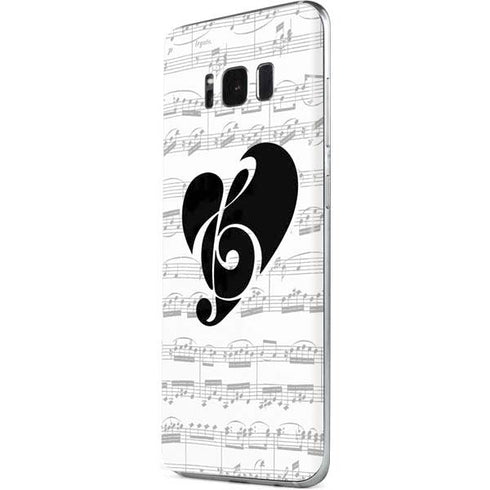 BW Musical Notes Galaxy S8 Skin
