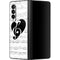 BW Musical Notes Galaxy Z Fold3 5G Skin