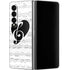 BW Musical Notes Galaxy Z Fold4 5G Skin