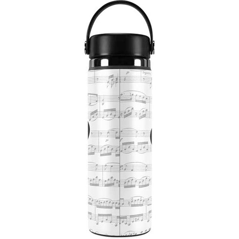 BW Musical Notes Hydro Flask 20oz Wide Mouth Skin