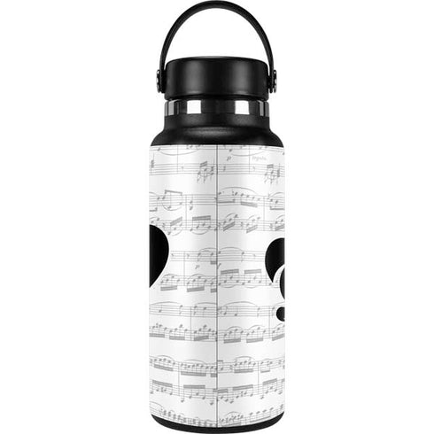 BW Musical Notes Hydro Flask 32oz Wide Mouth Skin