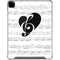 BW Musical Notes iPad Pro 12.9in (2020) Clear Case