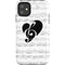 BW Musical Notes iPhone 11 Impact Case