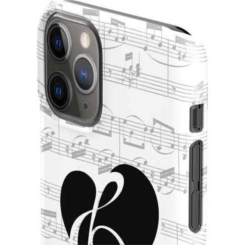 BW Musical Notes iPhone 11 Pro Lite Case
