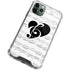 BW Musical Notes iPhone 11 Pro Max Clear Case