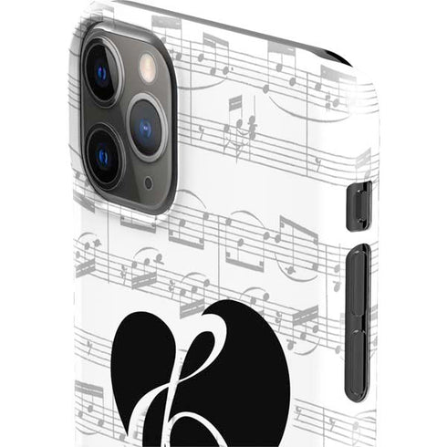 BW Musical Notes iPhone 11 Pro Max Lite Case