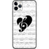 BW Musical Notes iPhone 11 Pro Max Skin