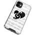 BW Musical Notes iPhone 12 Clear Case