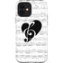 BW Musical Notes iPhone 12 Impact Case
