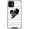 BW Musical Notes iPhone 12 Mini Clear Case