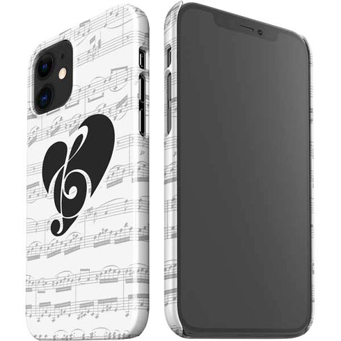 BW Musical Notes iPhone 12 Mini Lite Case