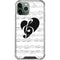 BW Musical Notes iPhone 12 Pro Max Clear Case