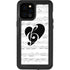 BW Musical Notes iPhone 12 Pro Max Waterproof Case
