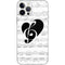 BW Musical Notes iPhone 12 Pro Skin