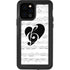BW Musical Notes iPhone 12 Pro Waterproof Case