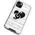 BW Musical Notes iPhone 13 Clear Case
