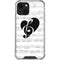 BW Musical Notes iPhone 13 Mini Clear Case