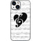 BW Musical Notes iPhone 13 Mini Skin