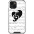 BW Musical Notes iPhone 14 Clear Case