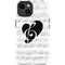 BW Musical Notes iPhone 14 Plus Impact Case