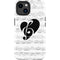 BW Musical Notes iPhone 15 Plus Impact Case