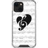 BW Musical Notes iPhone 14 Plus Clear Case