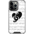 BW Musical Notes iPhone 14 Pro Clear Case