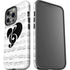 BW Musical Notes iPhone 15 Pro Impact Case