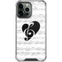 BW Musical Notes iPhone 14 Pro Max Clear Case