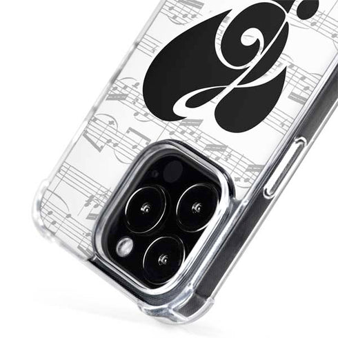 BW Musical Notes iPhone 15 Pro Max MagSafe Case