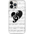 BW Musical Notes iPhone 14 Pro Max Skin