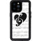 BW Musical Notes iPhone 14 Pro Max Waterproof Case