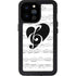 BW Musical Notes iPhone 14 Pro Max Waterproof Case