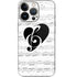 BW Musical Notes iPhone 14 Pro Skin