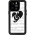 BW Musical Notes iPhone 14 Pro Waterproof Case