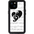 BW Musical Notes iPhone 15 Plus Waterproof Case