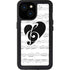 BW Musical Notes iPhone 15 Waterproof Case