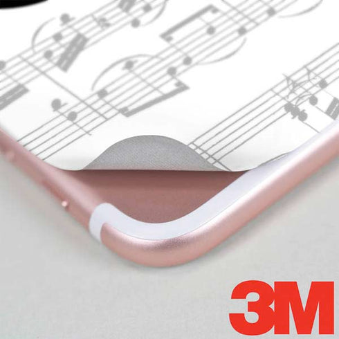 BW Musical Notes iPhone 7 Plus Skin
