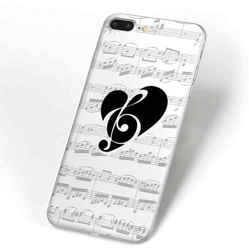 BW Musical Notes iPhone 7 Plus Skin