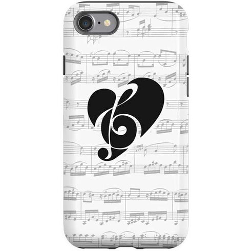 BW Musical Notes iPhone SE (2nd & 3rd Gen) Pro Case