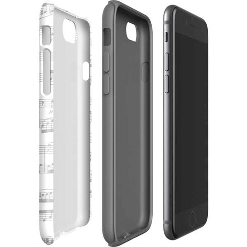 BW Musical Notes iPhone SE (2nd & 3rd Gen) Pro Case