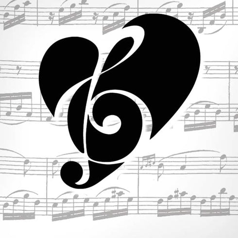 BW Musical Notes iPhone XR Skin