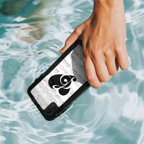 BW Musical Notes iPhone XR Waterproof Case