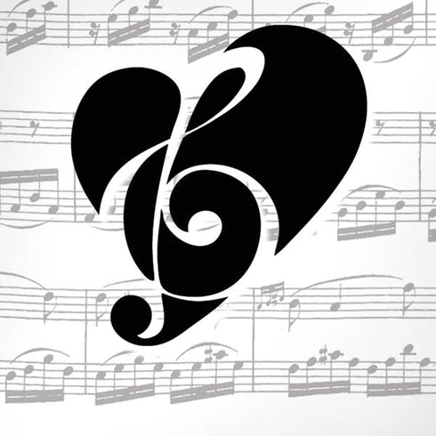 BW Musical Notes iPhone XS Pro Case