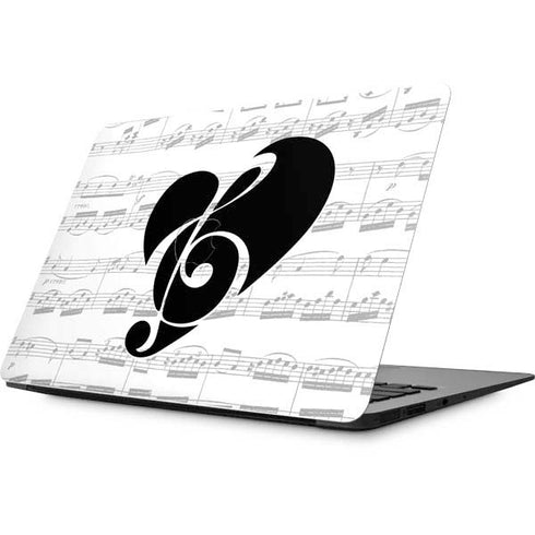 BW Musical Notes Apple MacBook Skin